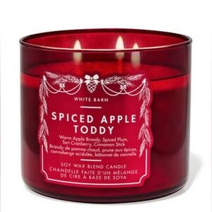 White Barn Spiced Apple Toddy Candle - Rich Red